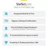 StarTech.com Cable Ethernet CAT8 de 50cm Azul, RJ45 sin lengüeta, 25G/40G, 2000 MHz, 100 W PoE++, S/FTP, 26AWG hilo de cobre desnudo puro, LSZH, cable de red patch apantallado con alivio de tensión, probado individualmente