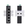 StarTech.com I51G-ETHERNET-SWITCH switch Gigabit Ethernet industrial no administrado de 5 puertos, 10/100/1000, carril DIN/montaje en pared, IP30, de -40 a 75 °C (-40–167 °F), DC, TAA