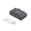 StarTech.com I51G-ETHERNET-SWITCH switch Gigabit Ethernet industrial no administrado de 5 puertos, 10/100/1000, carril DIN/montaje en pared, IP30, de -40 a 75 °C (-40–167 °F), DC, TAA