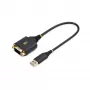 StarTech.com Cable adaptador USB a serie de 1ft (30cm), retención COM, tuercas/tornillos reemplazables, USB-A a DB9 RS232, chip FTDI, protección ESD, Windows/macOS/Linux