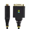 StarTech.com Cable adaptador USB a serie de 1ft (30cm), retención COM, tuercas/tornillos reemplazables, USB-A a DB9 RS232, chip FTDI, protección ESD, Windows/macOS/Linux