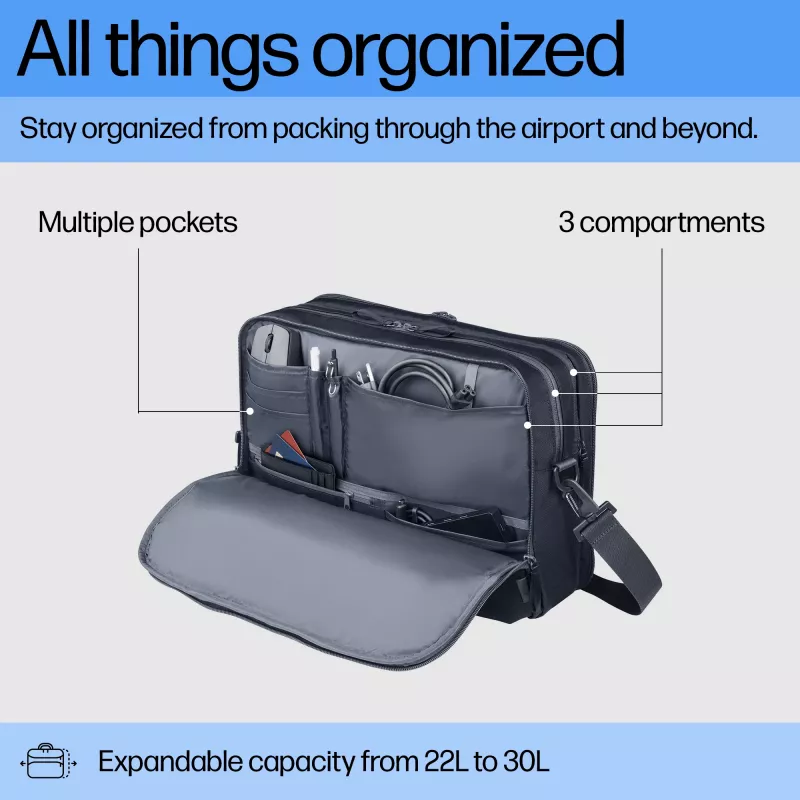 Funda para portátil HP Travel Plus 22L maletín de 16