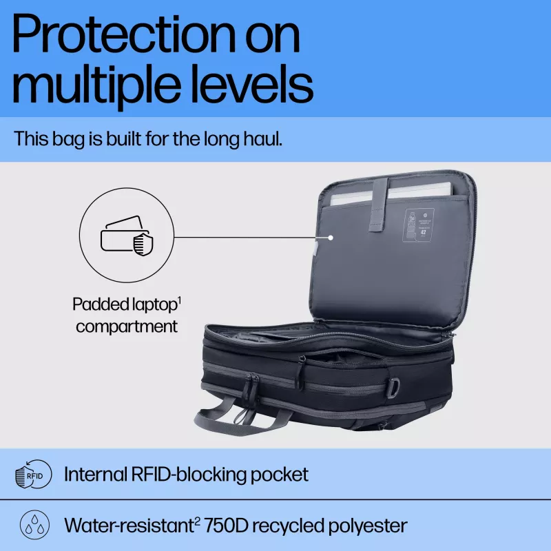 Funda para portátil HP Travel Plus 22L maletín de 16