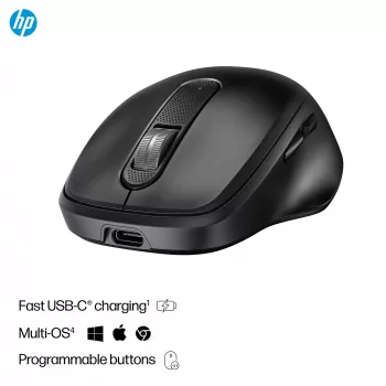 HP 515 Ratón inalámbrico recargable de carga ultra rápida