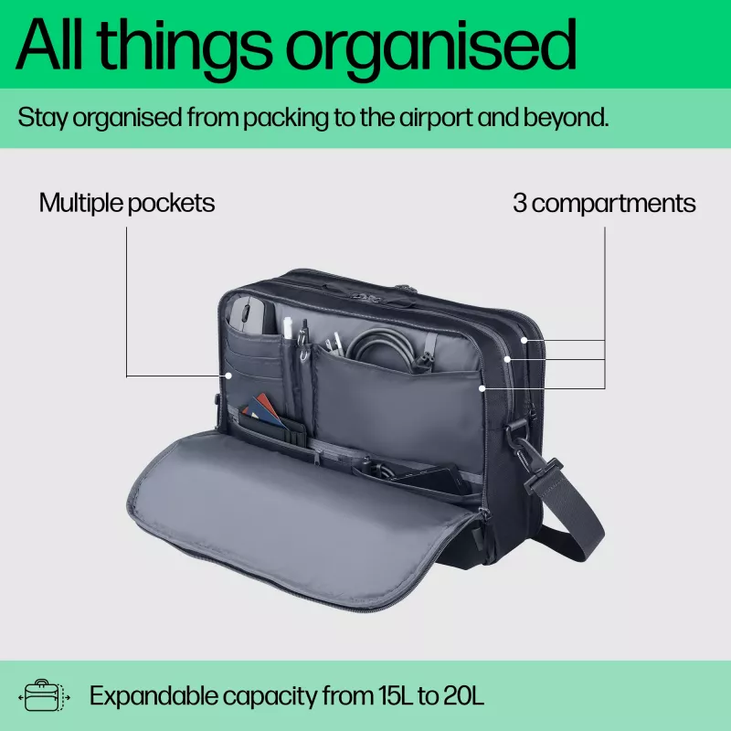 Funda para portátil HP Travel Plus 15 l maletín de 14
