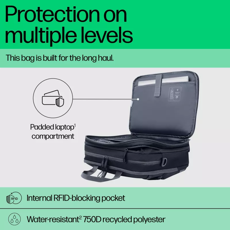 Funda para portátil HP Travel Plus 15 l maletín de 14