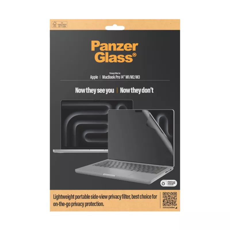 Protector de pantalla PanzerGlass Dual Privacy MacBook Pro 14