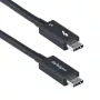 Cable Thunderbolt 5 StarTech.com de 1,5ft (50cm), 80Gbit/s/hasta 120Gbit/s, 240W PD, 8K 60Hz, cable Thunderbolt certificado - compatible con Thunderbolt 4/USB4/USB-C