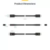 Cable Thunderbolt 5 StarTech.com de 1,5ft (50cm), 80Gbit/s/hasta 120Gbit/s, 240W PD, 8K 60Hz, cable Thunderbolt certificado - compatible con Thunderbolt 4/USB4/USB-C