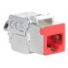 Cable de red Intellinet 791311 módulo Keystone plano rojo RJ-45