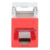 Cable de red Intellinet 791311 módulo Keystone plano rojo RJ-45