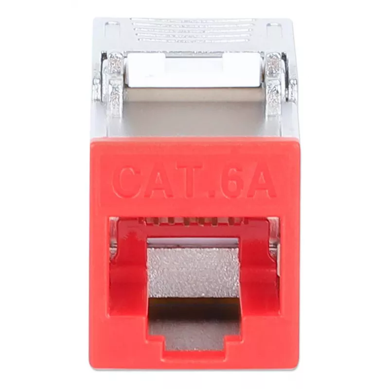 Cable de red Intellinet 791311 módulo Keystone plano rojo RJ-45