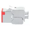 Cable de red Intellinet 791311 módulo Keystone plano rojo RJ-45