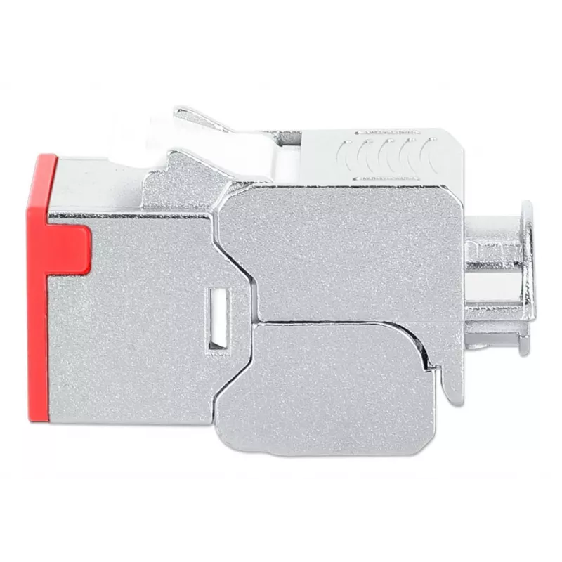 Cable de red Intellinet 791311 módulo Keystone plano rojo RJ-45