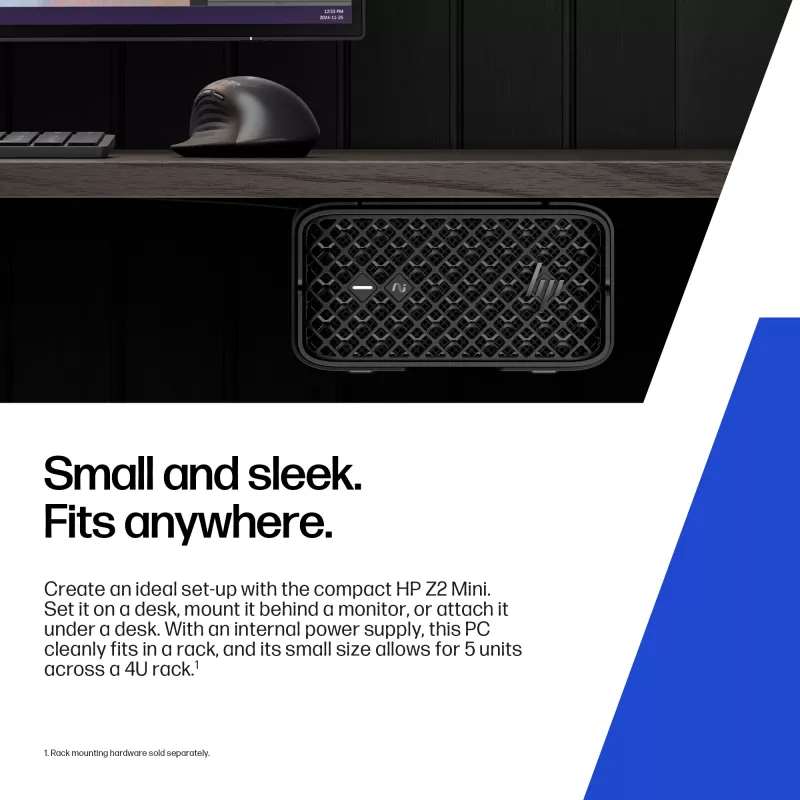 HP Z2 Mini G1a A40MYET Mini-PC, AMD Ryzen AI Max+ PRO 395, 64GB LPDDR5X, 2TB SSD, Windows 11 Pro