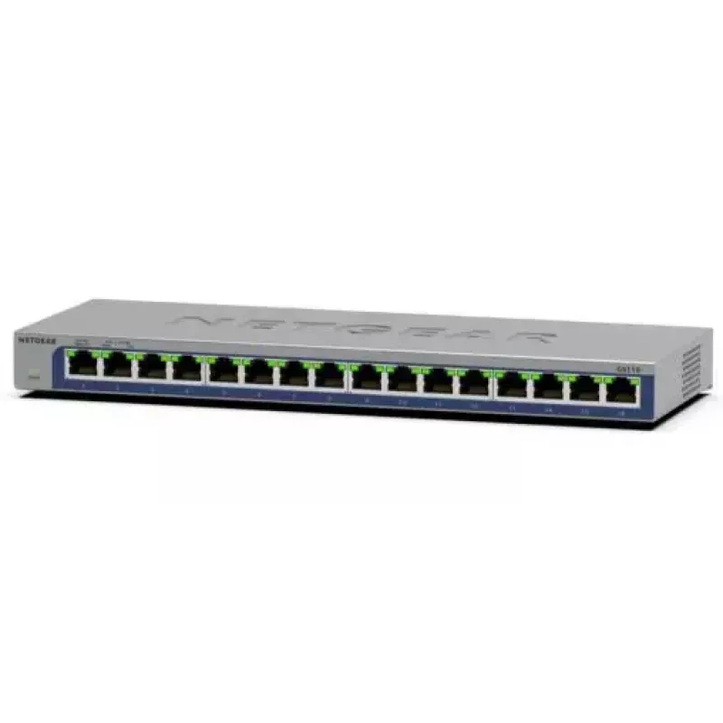 NETGEAR GS116 no gestionado L2 Gigabit Ethernet (10/100/1000) negro