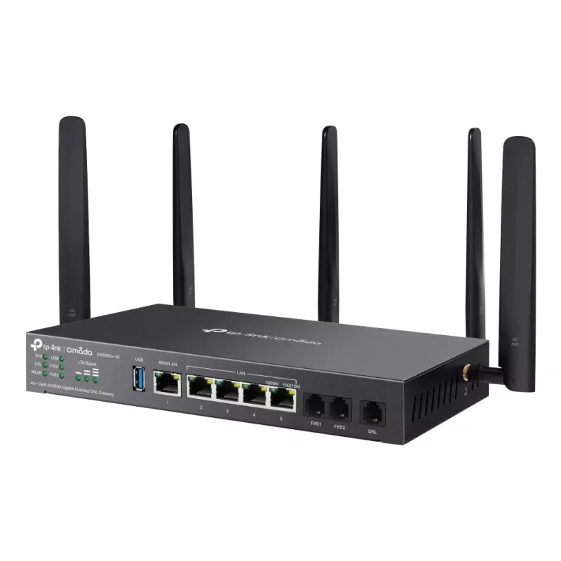 TP-Link Omada DR3650V-4G router inalámbrico Gigabit Ethernet dual band (2,4 GHz / 5 GHz) negro