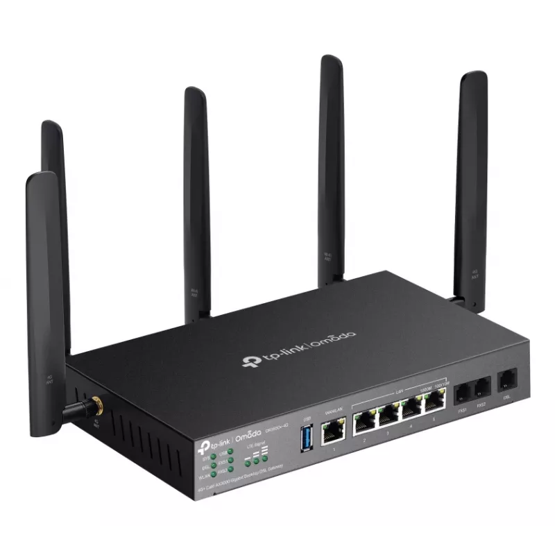 TP-Link Omada DR3650V-4G router inalámbrico Gigabit Ethernet dual band (2,4 GHz / 5 GHz) negro