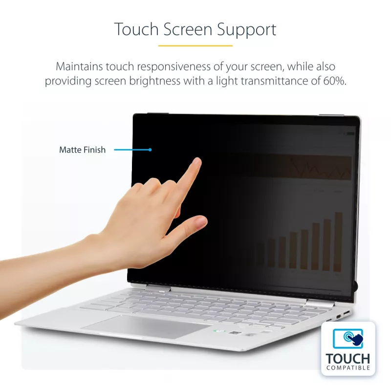 StarTech.com filtro de privacidad Flip-Over con touch para 14