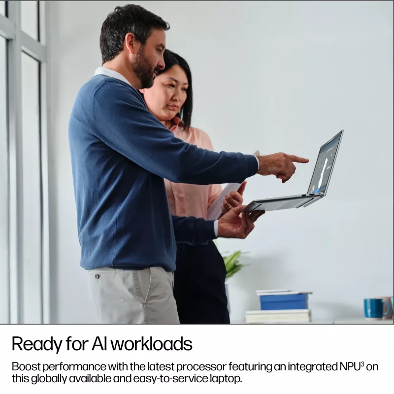 HP EliteBook 6 G1a AI PC portátil AMD Ryzen™ 7 250 40,6 cm (16 inch) WUXGA 32 GB DDR5-SDRAM Wi-Fi 7 (802.11be) Windows 11 Pro plata