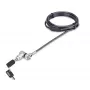 StarTech.com candado universal para portátil 2 m, cable de seguridad para portátiles compatible con Noble Wedge/Nano/K-Slot, cable de bloqueo con llave, antirrobo, cable de acero al carbono resistente a cortes