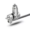 StarTech.com candado universal para portátil 2 m, cable de seguridad para portátiles compatible con Noble Wedge/Nano/K-Slot, cable de bloqueo con llave, antirrobo, cable de acero al carbono resistente a cortes