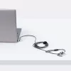 StarTech.com candado universal para portátil 2 m, cable de seguridad para portátiles compatible con Noble Wedge/Nano/K-Slot, cable de bloqueo con llave, antirrobo, cable de acero al carbono resistente a cortes