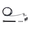 StarTech.com candado universal para portátil 2 m, cable de seguridad para portátiles compatible con Noble Wedge/Nano/K-Slot, cable de bloqueo con llave, antirrobo, cable de acero al carbono resistente a cortes