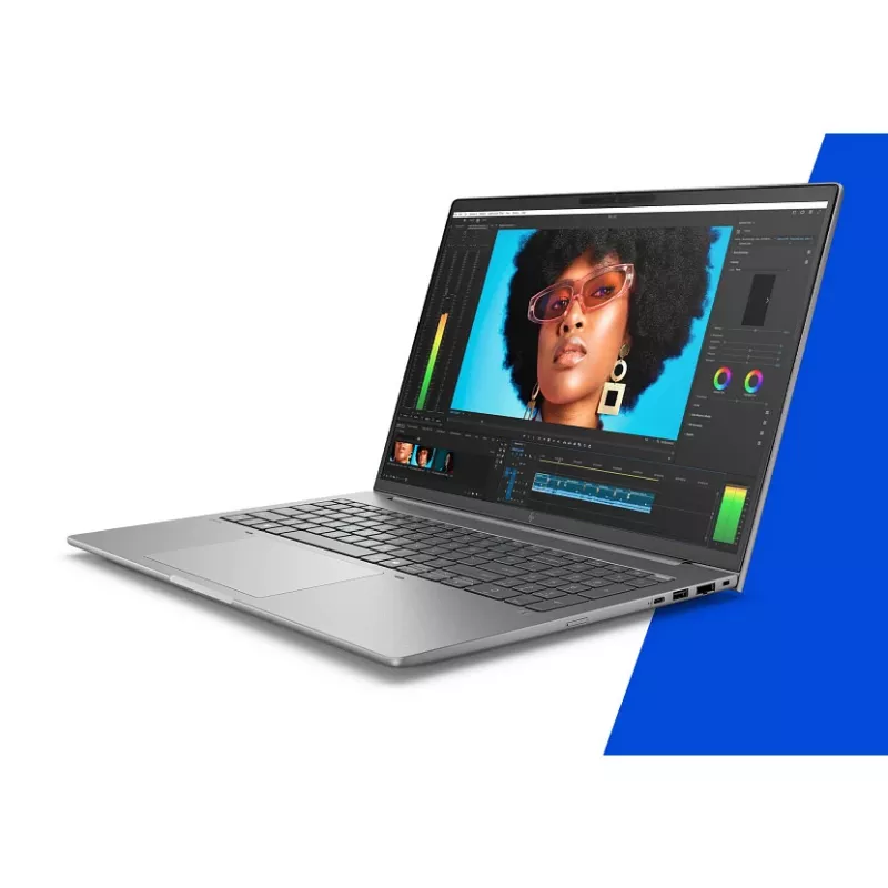 HP ZBook 8 G1i 16 A3ZU1ET estación de trabajo móvil, Intel Core Ultra 7 265H vPro, 16 pulgadas WQUXGA (3840x2400) IPS 500 nits, 64 GB RAM, 2 TB SSD, NVIDIA RTX 500 Ada, Wi-Fi 7, Windows 11 Pro, gris