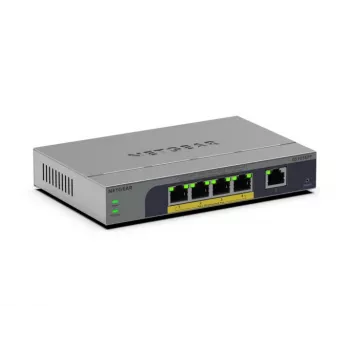 NETGEAR GS105EPP Gigabit Ethernet (10/100/1000) no gestionado Power over Ethernet (PoE) montaje en escritorio/pared gris