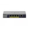 NETGEAR GS105PP Gigabit Ethernet (10/100/1000) no gestionado Power over Ethernet (PoE) montaje en escritorio/pared gris
