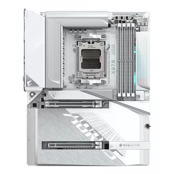 Placa base GIGABYTE X870 AORUS STEALTH ICE, AMD AM5, ATX