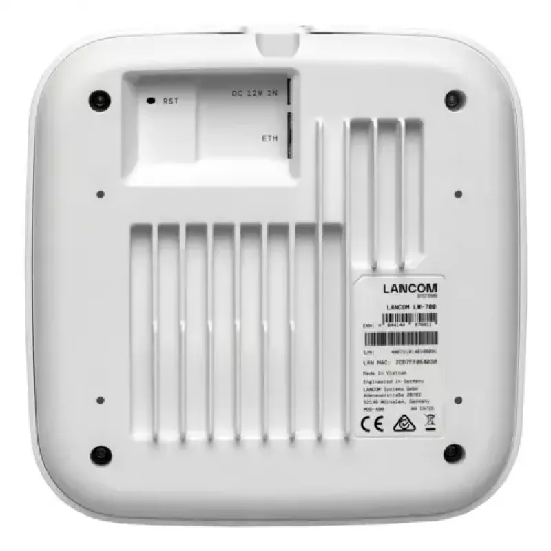 Punto de acceso inalámbrico Lancom LANCOM LW-700 — Doble banda 2,4/5 GHz, PoE, Ethernet 2,5 Gbps, seguridad AES/TKIP/WEP