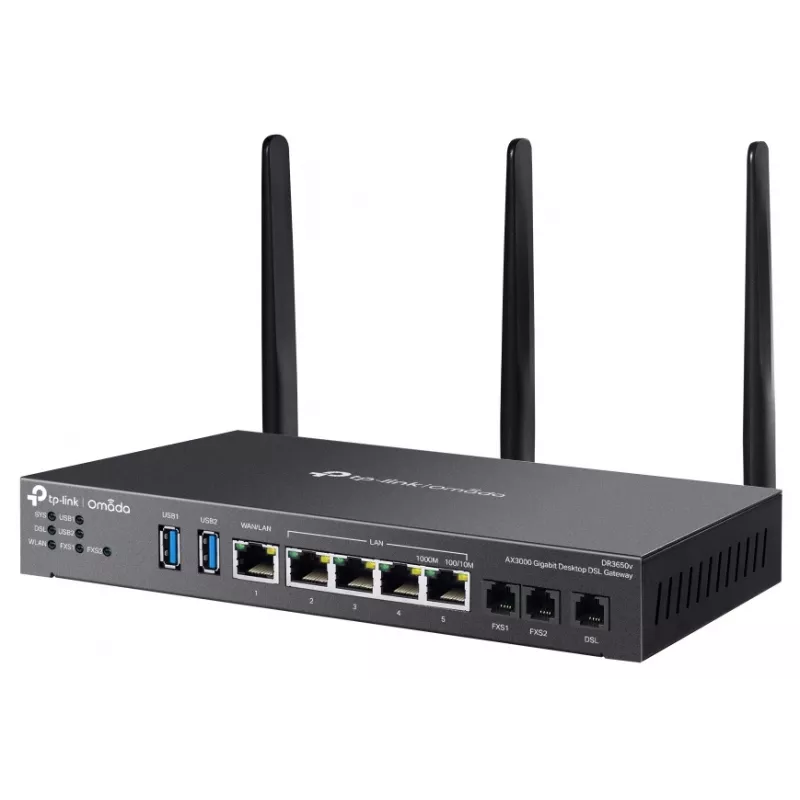 Router Wi-Fi TP-Link Omada DR3220v-4G Gigabit Ethernet doble banda (2,4 GHz / 5 GHz) negro