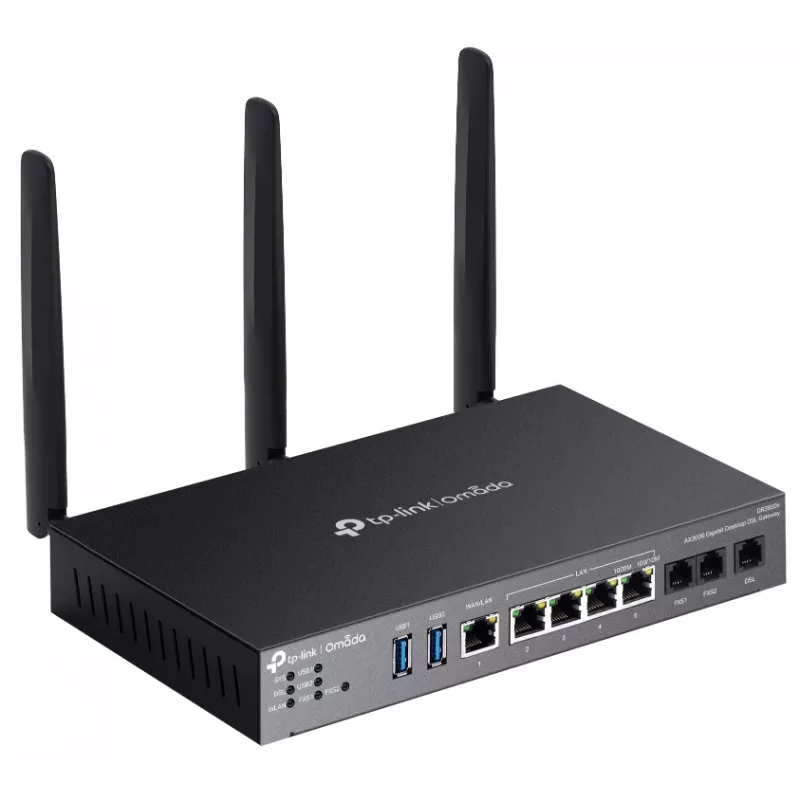 Router Wi-Fi TP-Link Omada DR3220v-4G Gigabit Ethernet doble banda (2,4 GHz / 5 GHz) negro