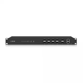OLT UBIQUITI UF-OLT OLT de fibra óptica gestionado 1U, 8 ranuras SFP, 2 SFP+ 10G, 512 MB DDR3, CPU 880 MHz, rack 1U, negro