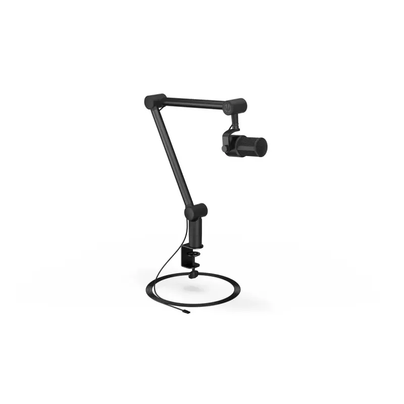 Micrófono para PC ENDORFY Solum Studio — USB cableado, 24 bits/96 kHz, 20–20000 Hz, soporte de mesa ajustable, controles táctiles, salida de auriculares, negro