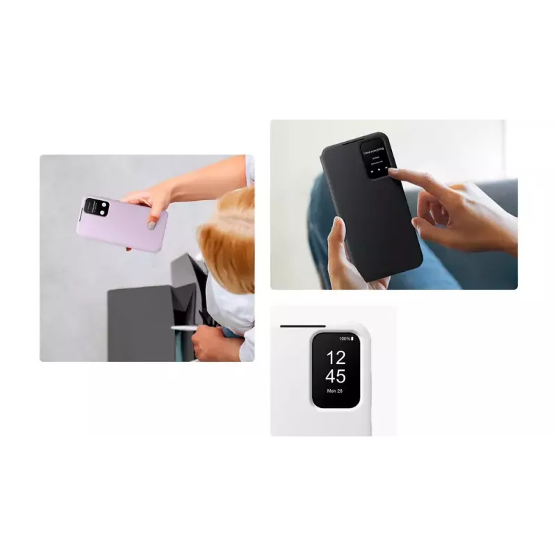 Samsung EF-ZA356CWEGWW funda Smart View Wallet para Galaxy A35 5G, blanco
