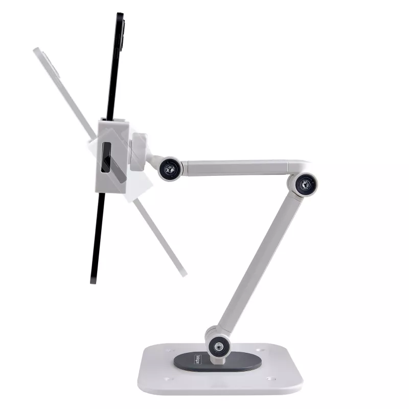 Soporte ajustable StarTech.com para tablet de escritorio – montaje en pared – capacidad 1 kg – soporte universal ergonómico articulado para tablet – soporte para tablet de escritorio giratorio/orientable/rotatorio