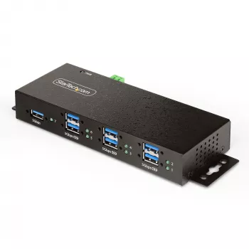 Hub de interfaces StarTech.com 5G7AINDRM-USB-A-HUB USB 3.2 Gen 1 (3.1 Gen 1) Type-B 5000 Mbit/s negro
