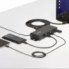 Hub de interfaces StarTech.com 5G7AINDRM-USB-A-HUB USB 3.2 Gen 1 (3.1 Gen 1) Type-B 5000 Mbit/s negro