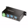 Hub de interfaces StarTech.com 5G4AINDRM-USB-A-HUB USB 3.2 Gen 1 (3.1 Gen 1) Type-B 5000 Mbit/s negro