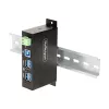 Hub de interfaces StarTech.com 5G4AINDRM-USB-A-HUB USB 3.2 Gen 1 (3.1 Gen 1) Type-B 5000 Mbit/s negro