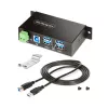 Hub de interfaces StarTech.com 5G4AINDRM-USB-A-HUB USB 3.2 Gen 1 (3.1 Gen 1) Type-B 5000 Mbit/s negro