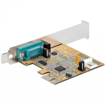 Tarjeta serie PCI Express StarTech.com, tarjeta de interfaz serie PCIe a RS232 (DB9), tarjeta serie para PC con UART 16C1050, soportes estándar o de perfil bajo, retención COM, Windows y Linux