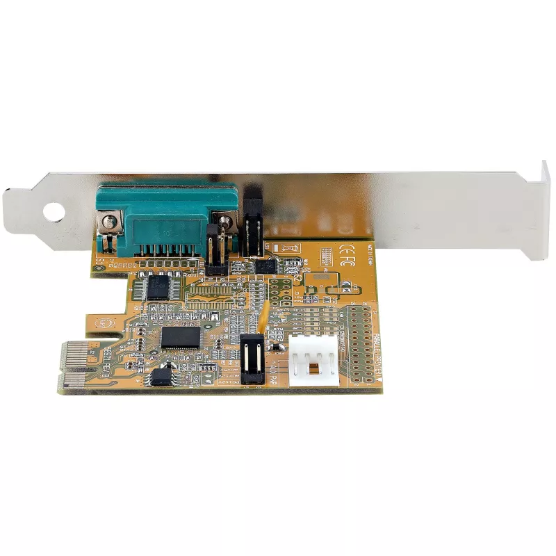 Tarjeta serie PCI Express StarTech.com, tarjeta de interfaz serie PCIe a RS232 (DB9), tarjeta serie para PC con UART 16C1050, soportes estándar o de perfil bajo, retención COM, Windows y Linux