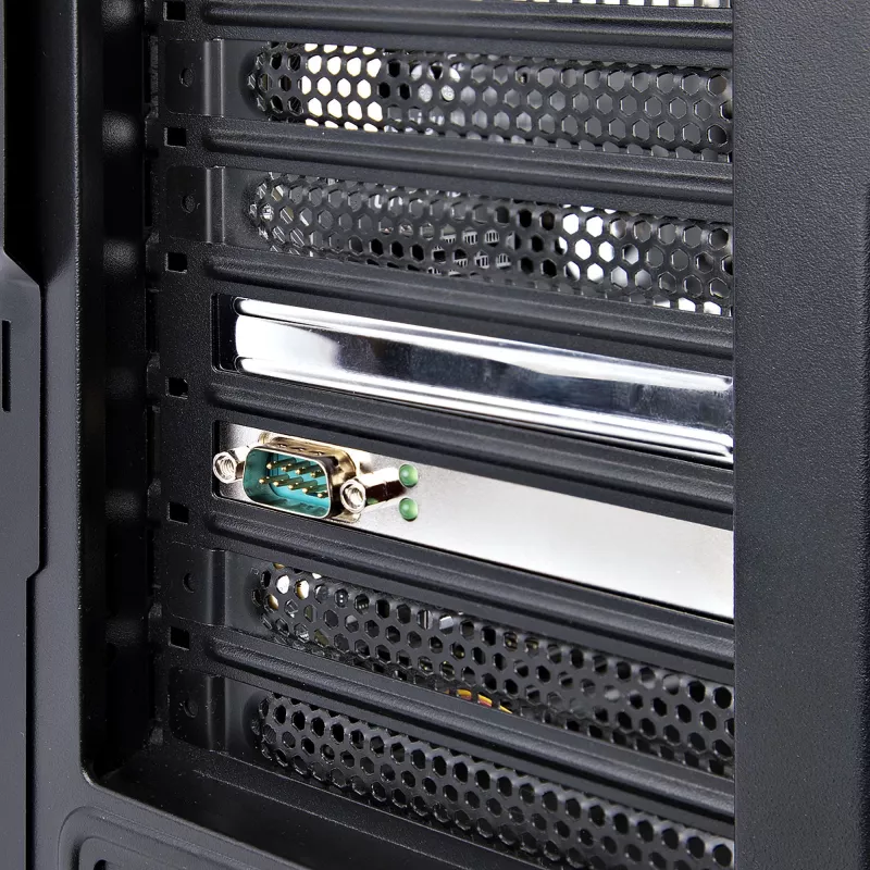 Tarjeta serie PCI Express StarTech.com, tarjeta de interfaz serie PCIe a RS232 (DB9), tarjeta serie para PC con UART 16C1050, soportes estándar o de perfil bajo, retención COM, Windows y Linux