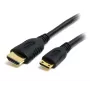 Cable Mini HDMI a HDMI con Ethernet StarTech.com de 2m – cable adaptador Mini HDMI a HDMI de alta velocidad 4K 30Hz – dispositivo Mini HDMI Type-C a monitor/pantalla HDMI – cable convertidor de vídeo robusto