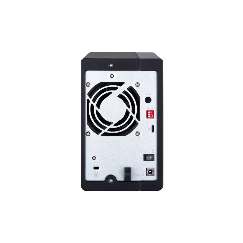 QNAP 2 bahías USB Type-C almacenamiento conectado directamente con RAID por hardware | TR-002 | Micro | 6 GB | Negro