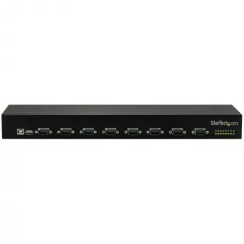Hub adaptador USB a serie de 8 puertos StarTech.com, USB 2.0, serie, negro, aluminio, 36 W, 100 - 240 V